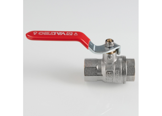 Кран шаровой латунный Valtec ГОСТ 1/2 ВР ручка рычаг VT.414.N.04