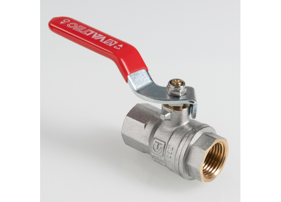 Кран шаровой латунный Valtec ГОСТ 1/2 ВР ручка рычаг VT.414.N.04