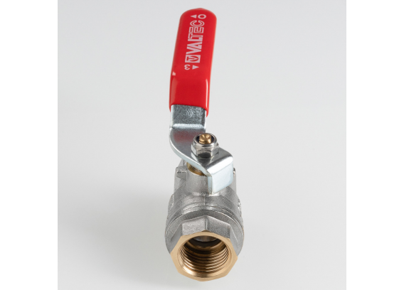 Кран шаровой латунный Valtec ГОСТ 1/2 ВР ручка рычаг VT.414.N.04