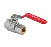 Кран шаровой латунный Valtec ГОСТ 1/2 ВР ручка рычаг VT.414.N.04