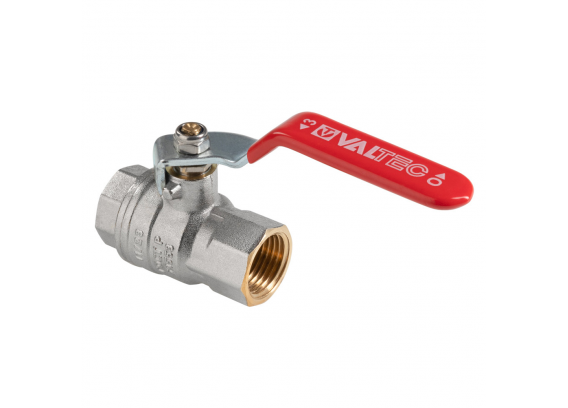 Кран шаровой латунный Valtec ГОСТ 1/2 ВР ручка рычаг VT.414.N.04