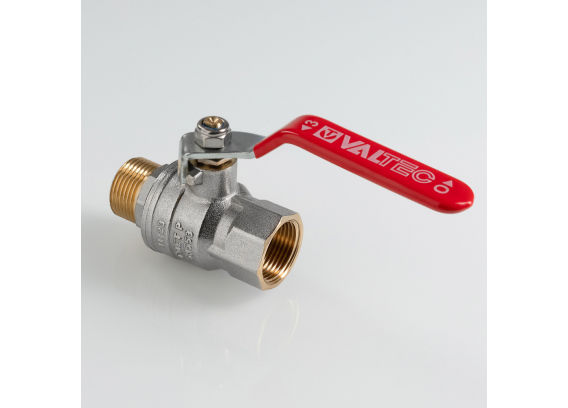 Кран шаровой латунный Valtec ГОСТ 3/4 ВР x 3/4 НР ручка рычаг VT.415.N.05
