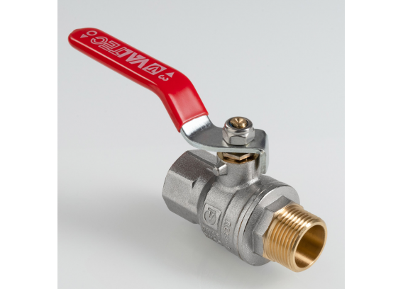Кран шаровой латунный Valtec ГОСТ 3/4 ВР x 3/4 НР ручка рычаг VT.415.N.05