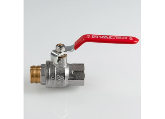 Кран шаровой латунный Valtec ГОСТ 3/4 ВР x 3/4 НР ручка рычаг VT.415.N.05