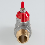 Кран шаровой латунный Valtec ГОСТ 1/2 ВР x 1/2 НР ручка бабочка VT.418.N.04