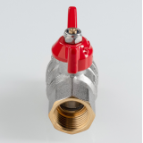 Кран шаровой латунный Valtec ГОСТ 1/2 ВР x 1/2 НР ручка бабочка VT.418.N.04