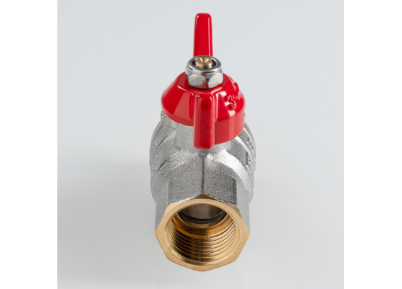 Кран шаровой латунный Valtec ГОСТ 1/2 ВР x 1/2 НР ручка бабочка VT.418.N.04