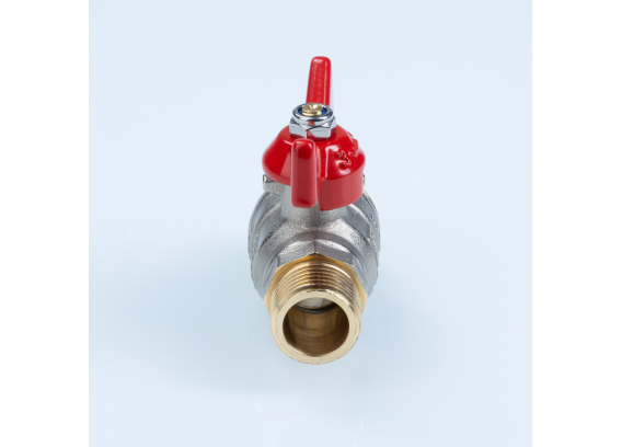 Кран шаровой латунный Valtec ГОСТ 1/2 НР ручка бабочка VT.419.N.04