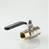 Кран шаровой латунный Valtec Perfect 1/2 ВР ручка рычаг VT.314.N.04