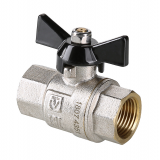 Кран шаровой латунный Valtec Perfect 3/4 ВР ручка бабочка VT.317.N.05