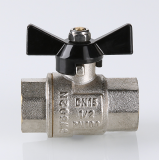 Кран шаровой латунный Valtec Perfect 3/4 ВР ручка бабочка VT.317.N.05