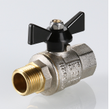 Кран шаровой латунный Valtec Perfect 3/4 ВР x 3/4 НР ручка бабочка VT.318.N.05
