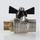 Кран шаровой латунный Valtec Perfect 3/4 ВР x 3/4 НР ручка бабочка VT.318.N.05