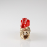 Кран шаровой латунный Valtec Стандарт 1/2 ВР x 1/2 НР ручка рычаг VT.121.GN.04