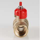 Кран шаровой латунный Valtec Стандарт 1/2 ВР x 1/2  НР ручка бабочка VT.123.GN.04