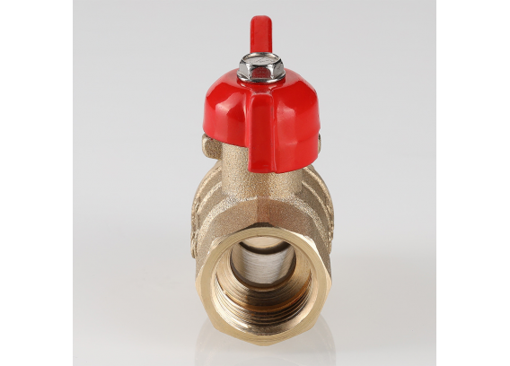 Кран шаровой латунный Valtec Стандарт 1/2 ВР x 1/2  НР ручка бабочка VT.123.GN.04