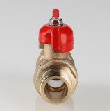 Кран шаровой латунный Valtec Стандарт 1/2 ВР x 1/2  НР ручка бабочка VT.123.GN.04