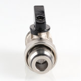 Кран шаровой латунный Valtec 3/4 НР ручка флажок, с переходом на евроконус VTc.720.NE.0005