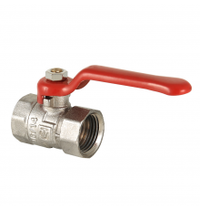 Кран шаровой латунный Valtec Compact 1/2 ВР x 1/2 ВР ручка рычаг VT.090.N.04