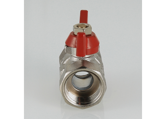 Кран шаровой латунный Valtec Compact 1/2 ВР x 1/2 ВР ручка бабочка VT.092.N.04