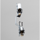 Коллекторная группа Valtec из латуни, 1" x 3/4" ЕК на 9 выходов, c регулирующими и балансировочными клапанами VTc.594.EMNX.0609