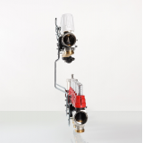 Коллекторная группа Valtec из латуни, 1" x 3/4" ЕК на 8 выходов, с регулирующими клапанами и расходомерами VTc.596.EMNX.0608