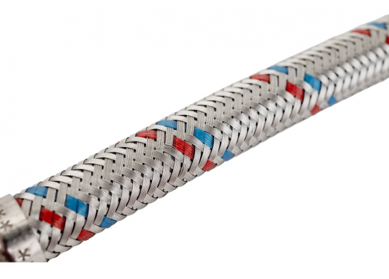 Гибкая подводка для воды Valtec гайка–штуцер, 1/2 x 40 см, с ниппелем из нержавеющей стали VTf.002.IS.0404040