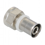 Прямая пресс-муфта Valtec 3/4" x 26 мм. с внутренней резьбой VTm.202.N.002605