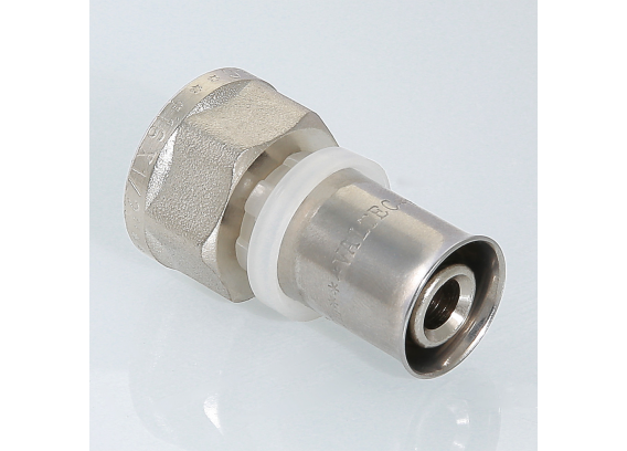 Прямая пресс-муфта Valtec 3/4" x 26 мм. с внутренней резьбой VTm.202.N.002605
