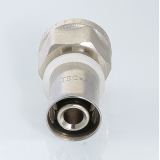 Прямая пресс-муфта Valtec 3/4" x 26 мм. с внутренней резьбой VTm.202.N.002605