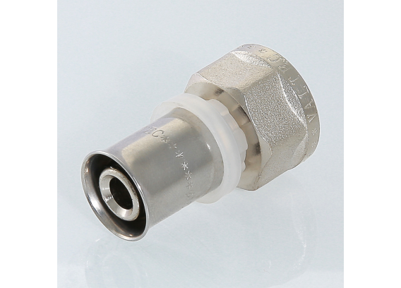 Прямая пресс-муфта Valtec 3/4" x 26 мм. с внутренней резьбой VTm.202.N.002605