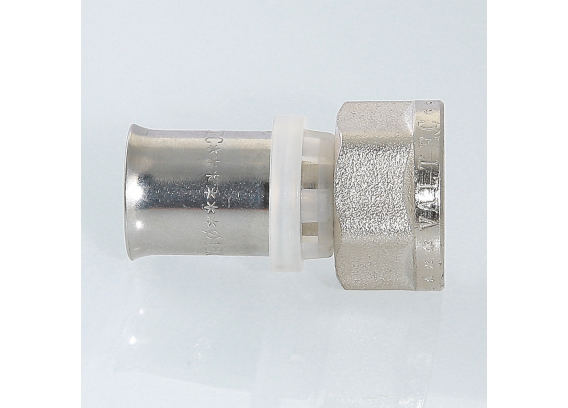 Прямая пресс-муфта Valtec 3/4" x 26 мм. с внутренней резьбой VTm.202.N.002605