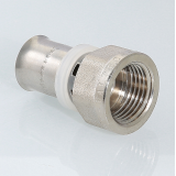 Прямая пресс-муфта Valtec 3/4" x 26 мм. с внутренней резьбой VTm.202.N.002605