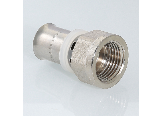 Прямая пресс-муфта Valtec 3/4" x 26 мм. с внутренней резьбой VTm.202.N.002605
