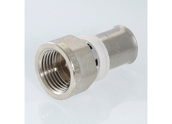 Прямая пресс-муфта Valtec 3/4" x 26 мм. с внутренней резьбой VTm.202.N.002605