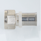 Прямая пресс-муфта Valtec 3/4" x 26 мм. с внутренней резьбой VTm.202.N.002605