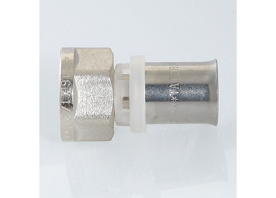 Прямая пресс-муфта Valtec 3/4" x 26 мм. с внутренней резьбой VTm.202.N.002605
