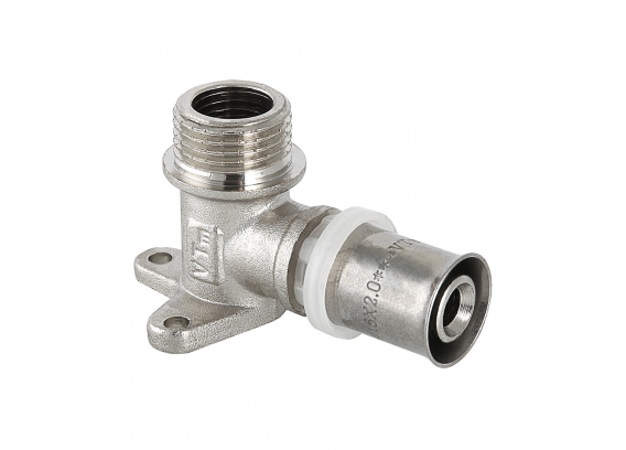 Пресс-водорозетка с креплением Valtec 16 мм. x 1/2" с наружной резьбой VTm.255.N.001604