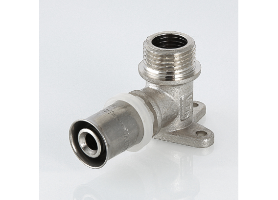 Пресс-водорозетка с креплением Valtec 16 мм. x 1/2" с наружной резьбой VTm.255.N.001604