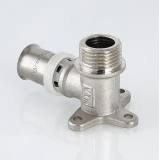 Пресс-водорозетка с креплением Valtec 16 мм. x 1/2" с наружной резьбой VTm.255.N.001604
