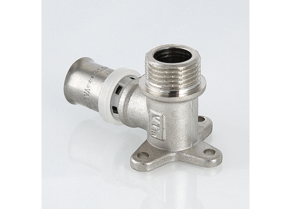 Пресс-водорозетка с креплением Valtec 16 мм. x 1/2" с наружной резьбой VTm.255.N.001604