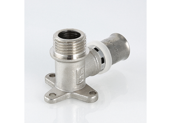 Пресс-водорозетка с креплением Valtec 16 мм. x 1/2" с наружной резьбой VTm.255.N.001604