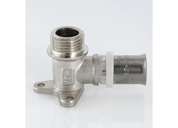 Пресс-водорозетка с креплением Valtec 16 мм. x 1/2" с наружной резьбой VTm.255.N.001604
