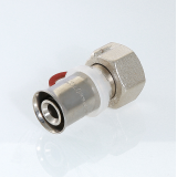 Прямая пресс-муфта Valtec 1" x 26 мм. с накидной гайкой VTm.222.N.002606
