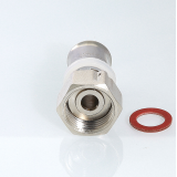 Прямая пресс-муфта Valtec 1" x 26 мм. с накидной гайкой VTm.222.N.002606