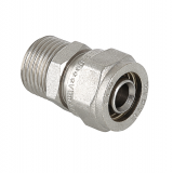 Прямая обжимная муфта Valtec 20 мм. x 1/2" с наружной резьбой VTm.301.N.002004