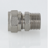 Прямая обжимная муфта Valtec 20 мм. x 1/2" с наружной резьбой VTm.301.N.002004