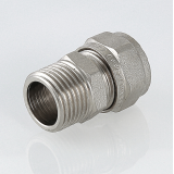 Прямая обжимная муфта Valtec 20 мм. x 1/2" с наружной резьбой VTm.301.N.002004