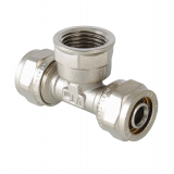 Обжимной тройник Valtec 16 мм. x 1/2" с внутренней резьбой VTm.332.N.160416