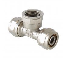 Обжимной тройник Valtec 20 мм. x 3/4" с внутренней резьбой VTm.332.N.200520